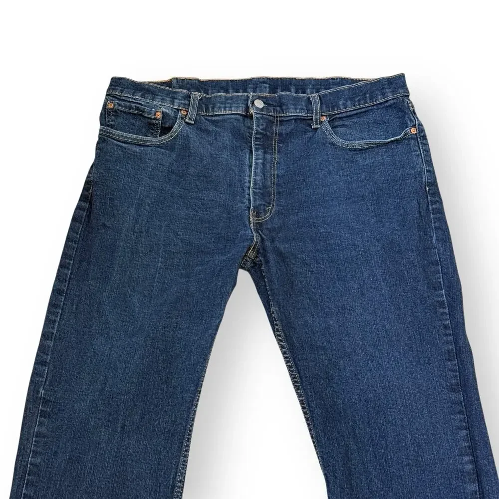 Levi's 559 Jeans Mens 40x32 Relaxed Straight Dark Wash Blue Denim Pants Mid Rise